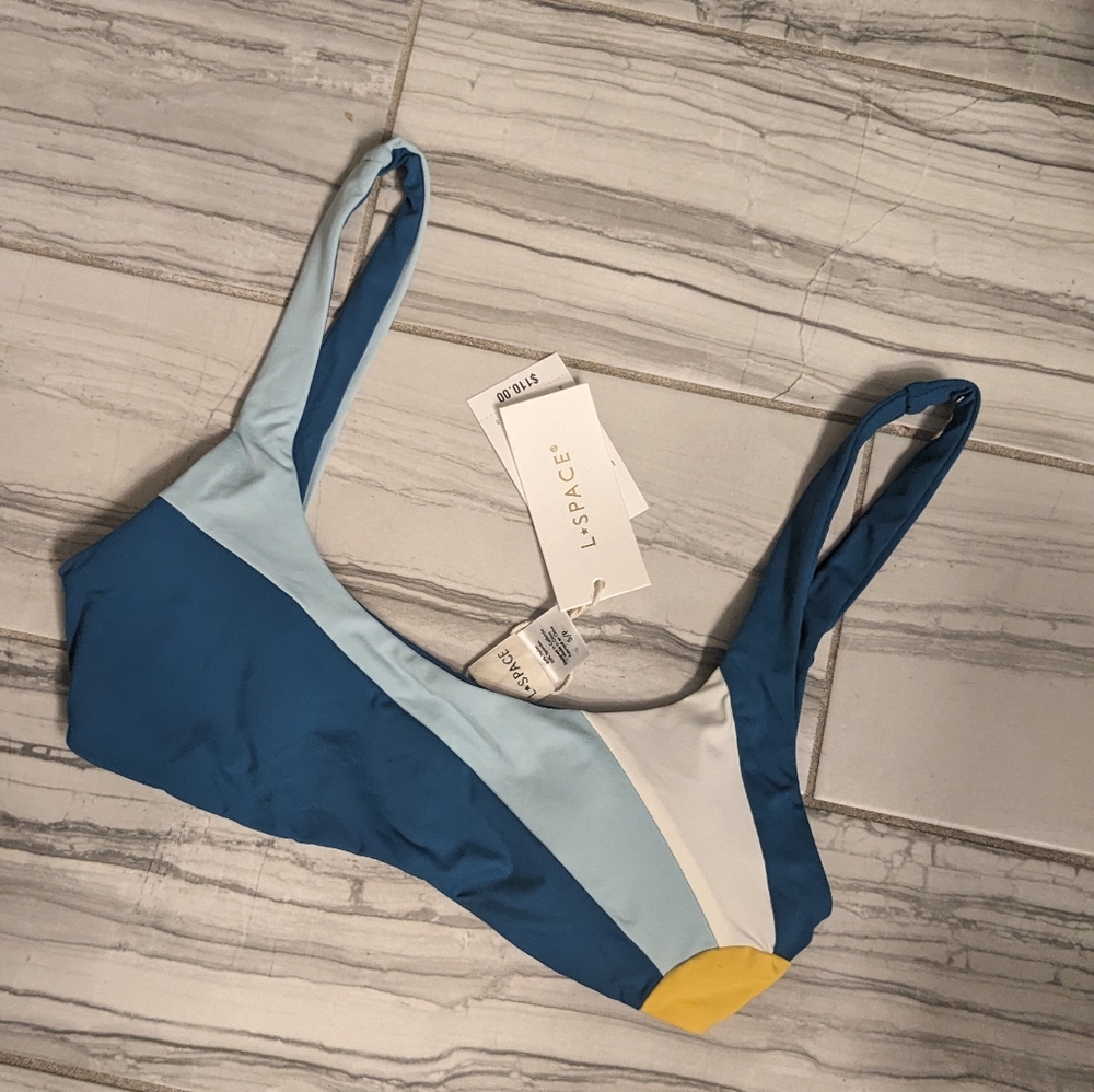 L Space bikini top sm nwt